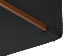 Hardwood Outdoor Umbrella 3m Black -Gardena Store 974052 hardwood outdoor umbrella black 3m 4