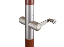 Hardwood Outdoor Umbrella 3m Black -Gardena Store 974052 hardwood outdoor umbrella black 3m 5