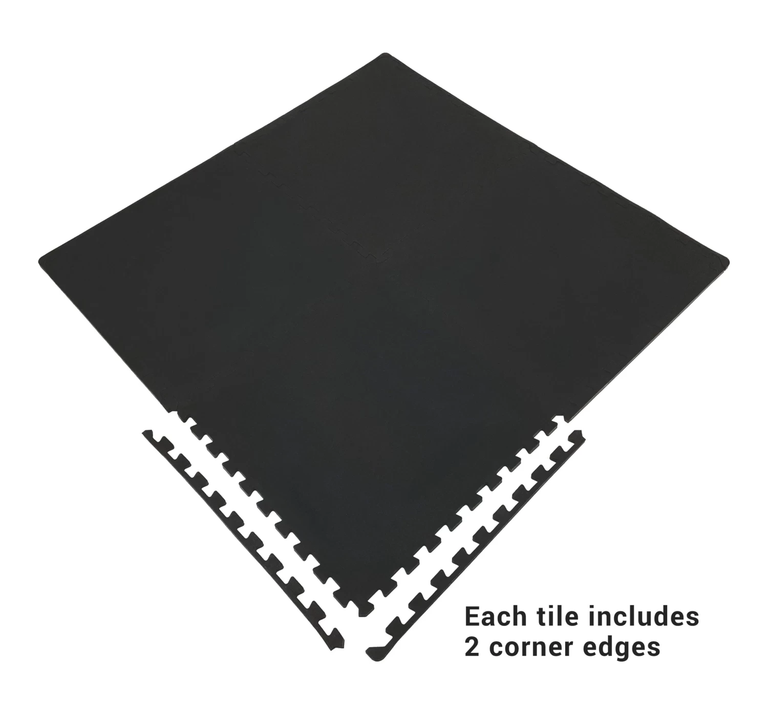 Interlocking Foam & Rubber Mat Floor Tiles 14mm - 12 Pack - Image 3