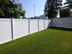 PVC 1.8m Privacy Fence System - Line Post -Gardena Store 979414 pvc privacy fence panel kit 1.8m x 2.4m 2 2