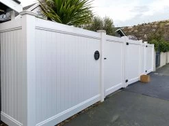 PVC 1.8m Privacy Fence System - Panel 2.4m -Gardena Store 979414 pvc privacy fence panel kit 1.8m x 2.4m 3c