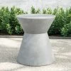 Modulo Hourglass Concrete End Table -Gardena Store 980777 modulo hourglass concrete end table 1
