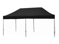 Great White Pop Up Gazebo 3m X 6m Black