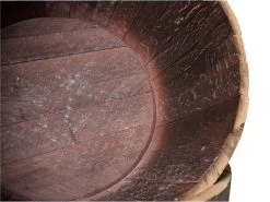 Oak Wine Barrel Half - Set Of 2 -Gardena Store 981634 oak wine barrel half set of 2 studio 4c