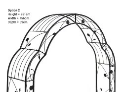 Garden Arch Steel Gothic -Gardena Store 981963 garden arch steel gothic lc arch 0049b 3f