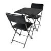 Trestle Dining Set Rattan Look 2-Seater -Gardena Store 983301 trestle dining set rattan look 2 seater 1