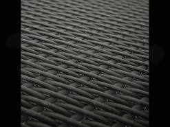 Trestle Dining Set Rattan Look 2-Seater -Gardena Store 983301 trestle dining set rattan look 2 seater 4