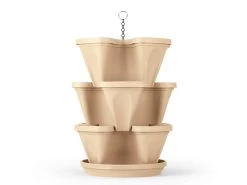 Hanging Garden Planter Stackable - Set Of 3 -Gardena Store 988739 hanging garden planter stackable set of 3 2