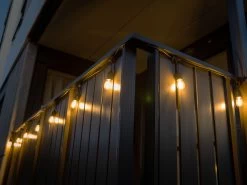 Festoon Lights LED 15m With 24 Filament Bulbs -Gardena Store 988745 festoon lights led 15m 24 bulb warm white 6b