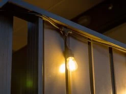 Festoon Lights LED 15m With 24 Filament Bulbs -Gardena Store 988745 festoon lights led 15m 24 bulb warm white 7b