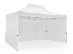Great White Pop Up Gazebo Enclosed 3m X 4.5m White