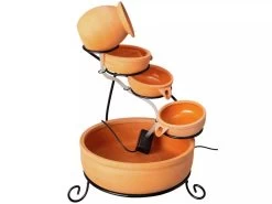 Terracotta Solar Water Fountain 5 Tier -Gardena Store 992350 terracotta 5 tier solar water fountain 0000 9