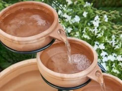 Terracotta Solar Water Fountain 5 Tier -Gardena Store 992350 terracotta 5 tier solar water fountain 0006 2