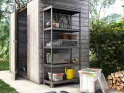 Keter Tribac 90/5 Plastic Shelves -Gardena Store 99330000022 kis tribac 90 5 plastic shelves 4