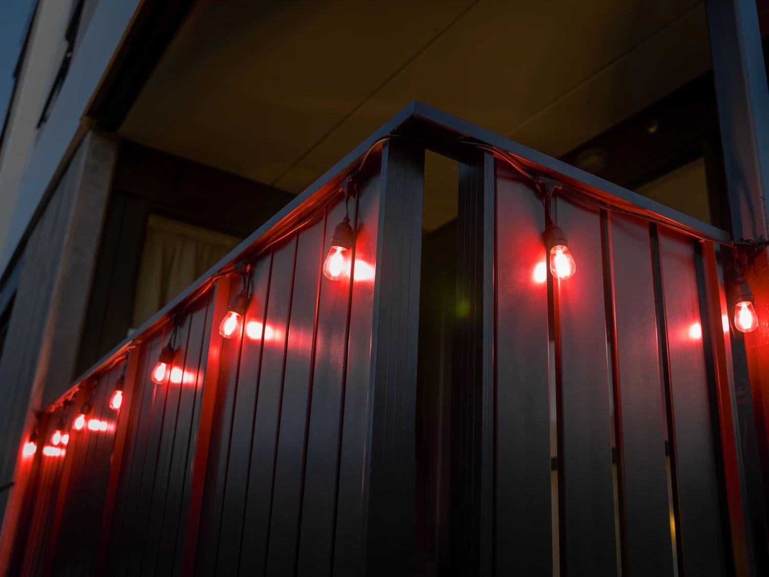 Festoon Lights LED 15m With 24 Red Filament Bulbs 8 Festoon Lights LED 15m With 24 Red Filament Bulbs - Image 6