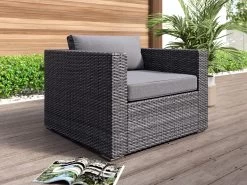 Sandpiper Rattan Armchair Dark 11 Sandpiper Rattan Armchair Dark -Gardena Store 996832 sandpiper rattan armchair dark 1c