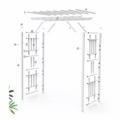 Garden Arch PVC Gemini -Gardena Store 999372 garden arch pvc gemini 5