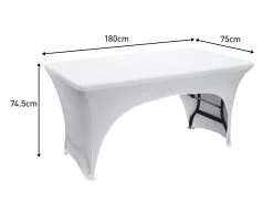 Stretch Fit Table Cover Rectangle 1.8m White 11 Stretch Fit Table Cover Rectangle 1.8m White -Gardena Store 999877 stretch fit table cover rectangle 1.8m 7d