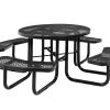 Picnic Table Round 8 Seater Commercial - Black 2 Picnic Table Round 8 Seater Commercial - Black -Gardena Store ag4hup6 black picnic table round 8 seater black 1b