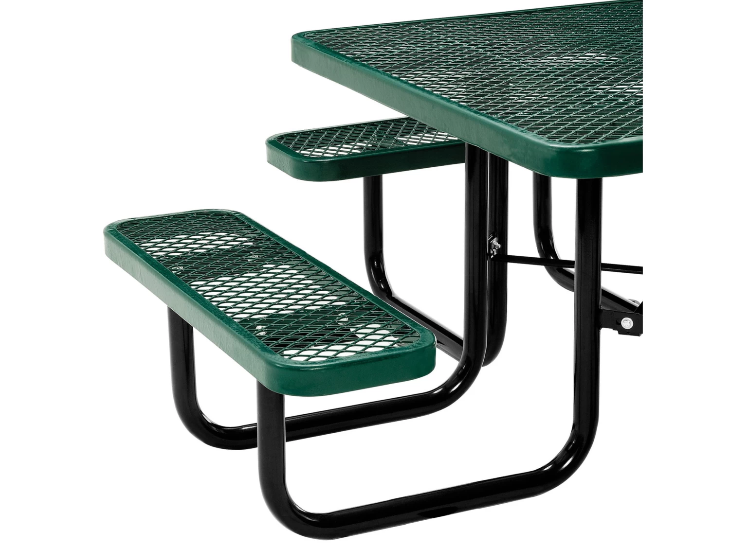 Picnic Table Square 8 Seater Commercial - Green 7 Picnic Table Square 8 Seater Commercial - Green - Image 5