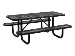 Picnic Table 6 Seater Commercial - Black 11 Picnic Table 6 Seater Commercial - Black -Gardena Store ag4hur5 black picnic table 6 seater black 1c