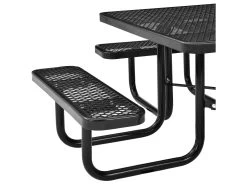 Picnic Table 6 Seater Commercial - Black