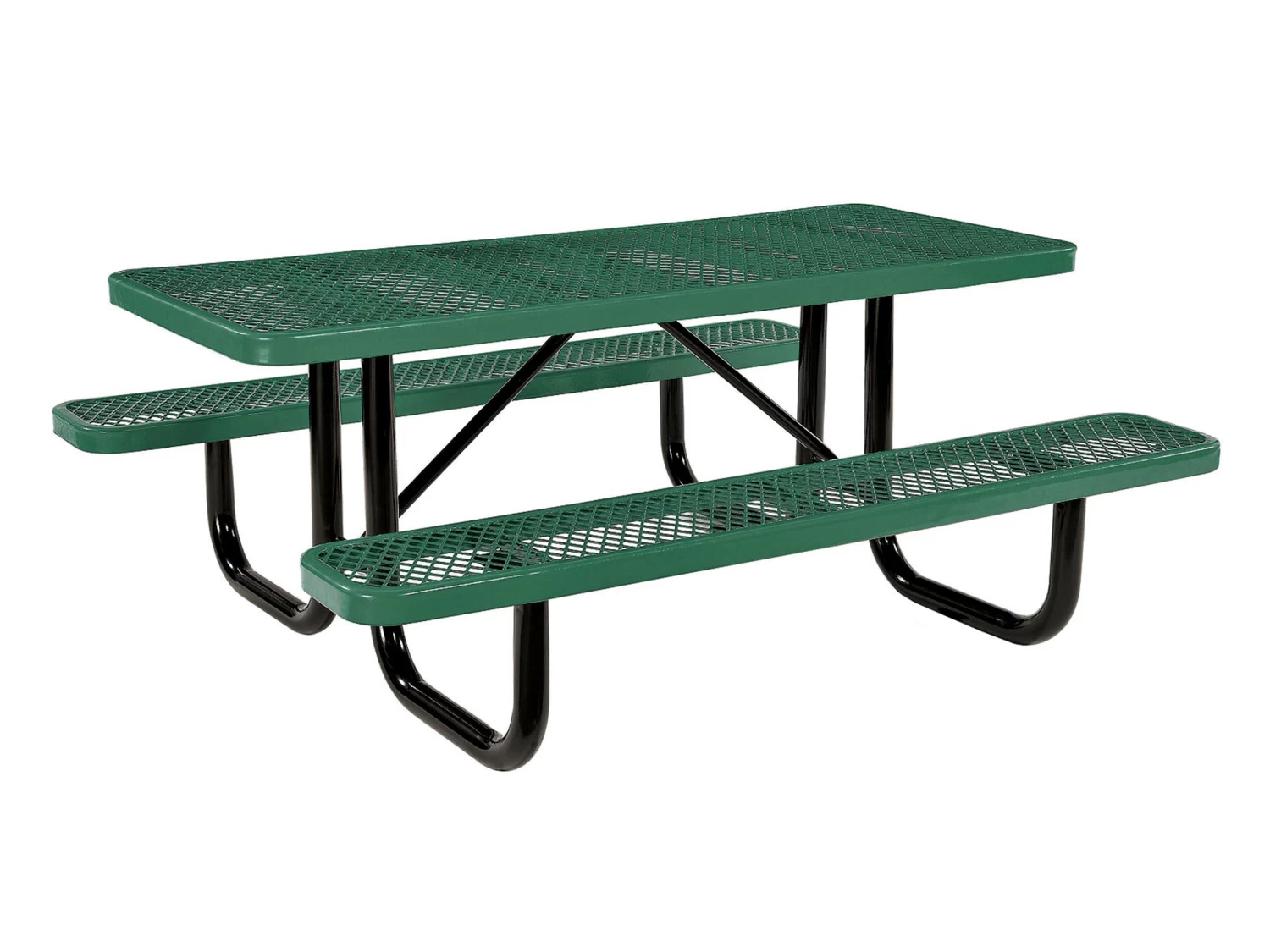 Picnic Table 6 Seater Commercial - Green 3 Picnic Table 6 Seater Commercial - Green