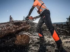 Clogger Chainsaw Chaps Clipped - Small -Gardena Store c71cl c71cm c71cs clogger chainsaw chaps clipped 3b