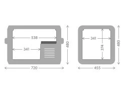 Dometic Portable Fridge Freezer With Ice Maker 53L -Gardena Store cfx3 55im dometic portable fridge freezer with ice maker 55l 7