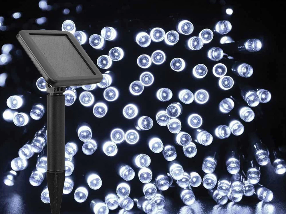 Solar Fairy Lights 300 LED 30m Cool White 4 Solar Fairy Lights 300 LED 30m Cool White - Image 2