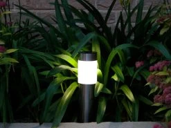 Solar Garden Light - Stainless Steel -Gardena Store ch8501m solar garden light 3