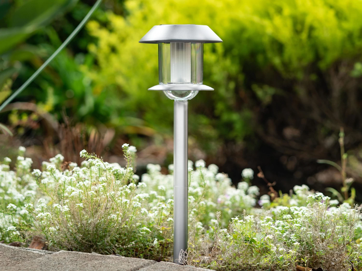 Solar Garden Stake Light - Stainless Steel 6 Solar Garden Stake Light - Stainless Steel - Image 4
