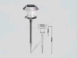 Solar Garden Stake Light - Stainless Steel 7 Solar Garden Stake Light - Stainless Steel -Gardena Store ch98m solar garden stake light 5