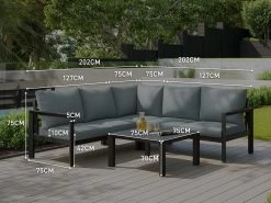 Costa Outdoor Corner Suite -Gardena Store costa diagram 1