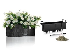 Lechuza Balconera Cottage Planter 50 - Granite -Gardena Store cottage50granite1