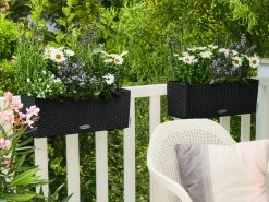 Lechuza Balconera Cottage Planter 50 - Granite -Gardena Store cottage50granite2