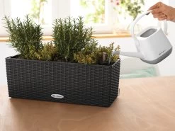 Lechuza Balconera Cottage Planter 50 - Granite -Gardena Store cottage50granite4