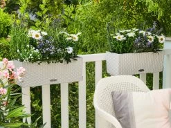 Lechuza Balconera Cottage Planter 50 - White -Gardena Store cottage50white4