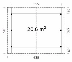 Wooden Patio Cover Robert 5.55m X 5.1m 14 Wooden Patio Cover Robert 5.55m X 5.1m -Gardena Store cp5637 wooden carport robert 9
