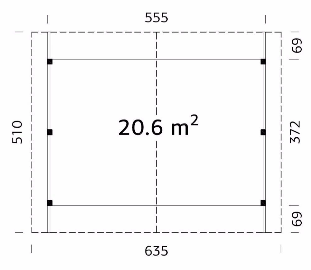 Wooden Patio Cover Robert 5.55m X 5.1m 8 Wooden Patio Cover Robert 5.55m X 5.1m - Image 6