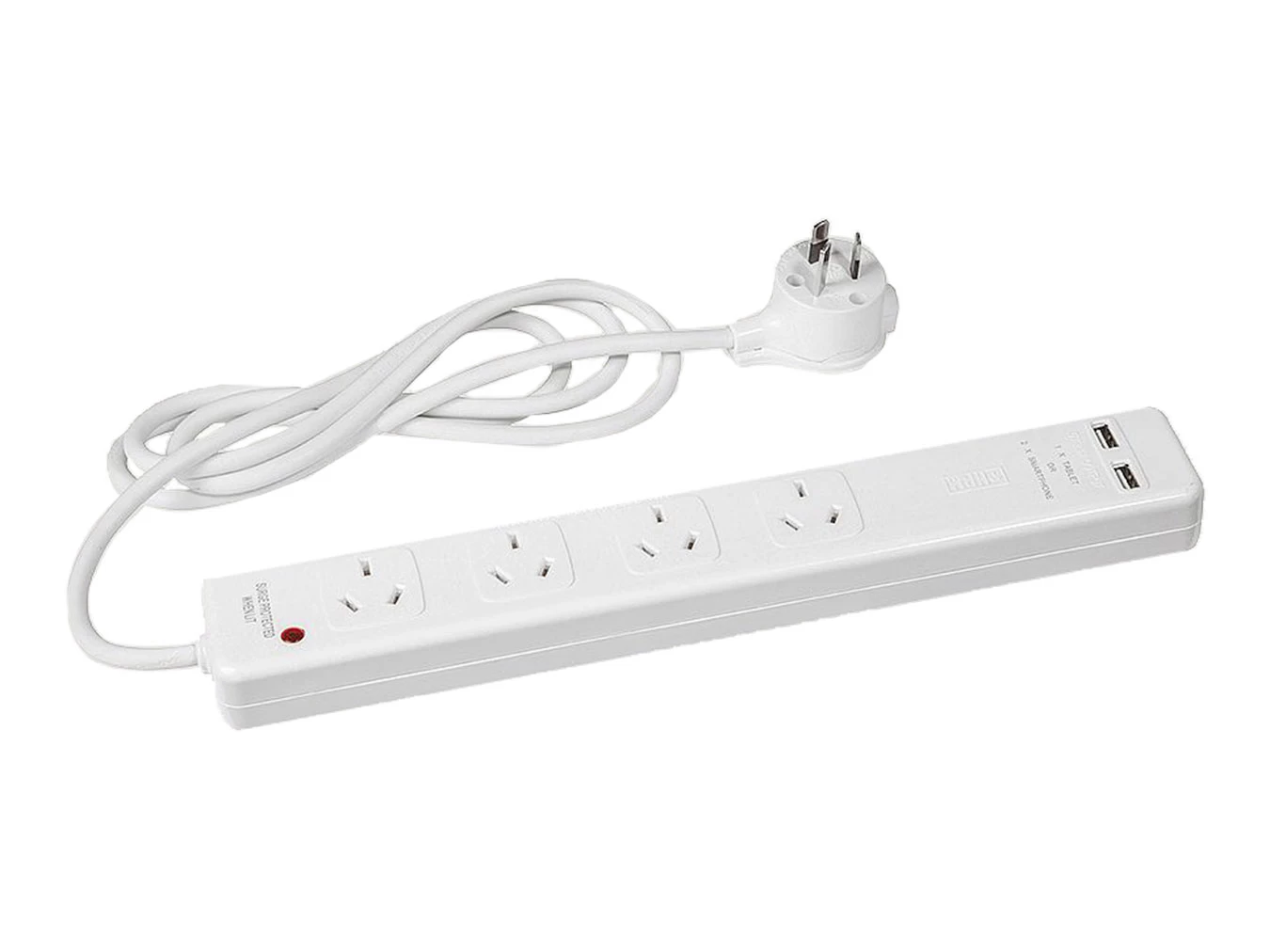 HPM Powerboard 4 Outlet With 2 X USB 3 HPM Powerboard 4 Outlet With 2 X USB