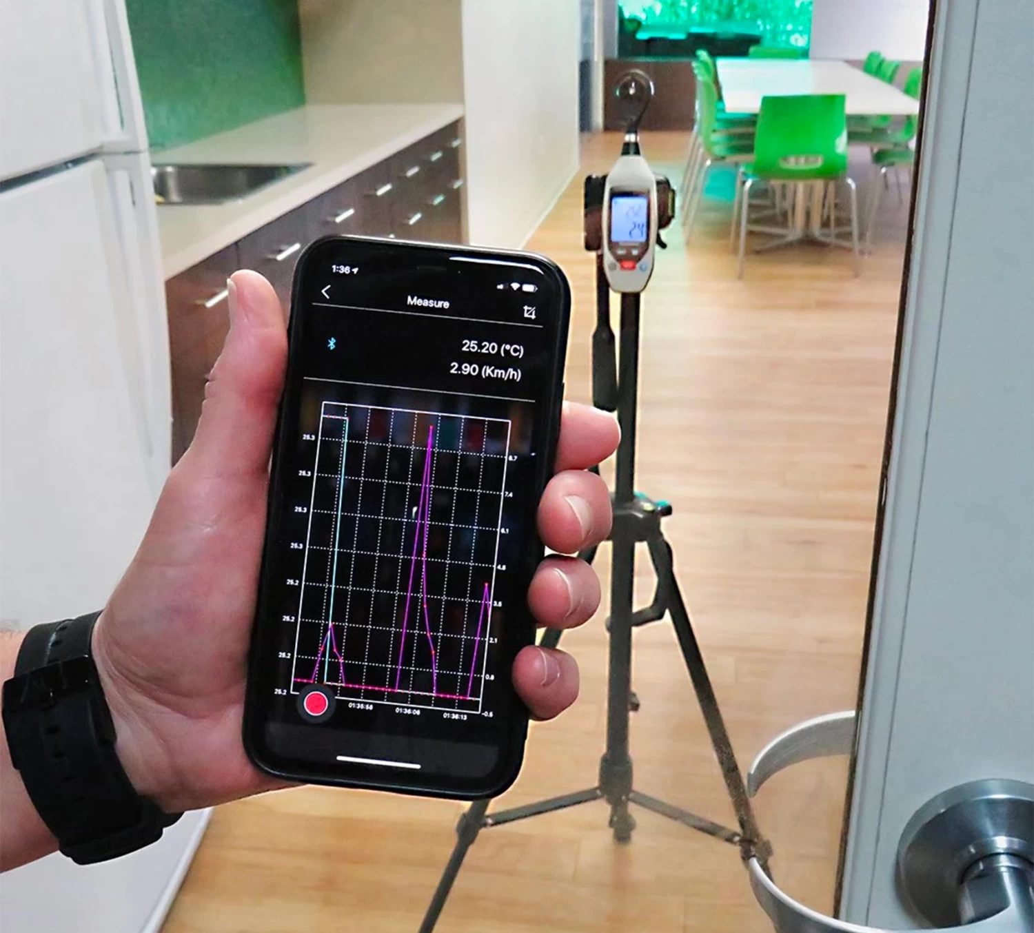 CEM Bluetooth Anemometer 5 CEM Bluetooth Anemometer - Image 3