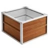 Raised Garden Bed 60cm X 60cm X 41cm Wood Finish
