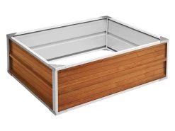 Raised Garden Bed 120cm X 90cm X 41cm Wood Finish