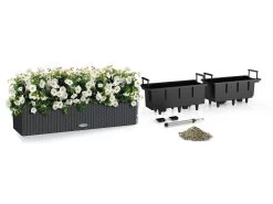 Lechuza Balconera Cottage Planter 80 - Granite