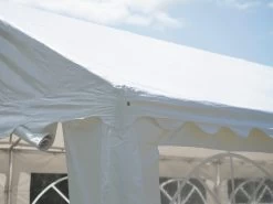 Great White Marquee 4m X 8m Heavy Duty PVC -Gardena Store great white marque heavy duty detail 4 2
