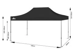 Great White Pop Up Gazebo Enclosed 3m X 4.5m Blue -Gardena Store greatwhite marques pop up marquee measurements 3x4 1