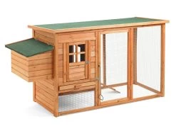 Wooden Chicken Coop 198 X 75 X 103cm -Gardena Store hf cc1001 wooden chicken coop 198 x 75 x 103cm 1b