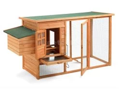 Wooden Chicken Coop 198 X 75 X 103cm -Gardena Store hf cc1001 wooden chicken coop 198 x 75 x 103cm 2