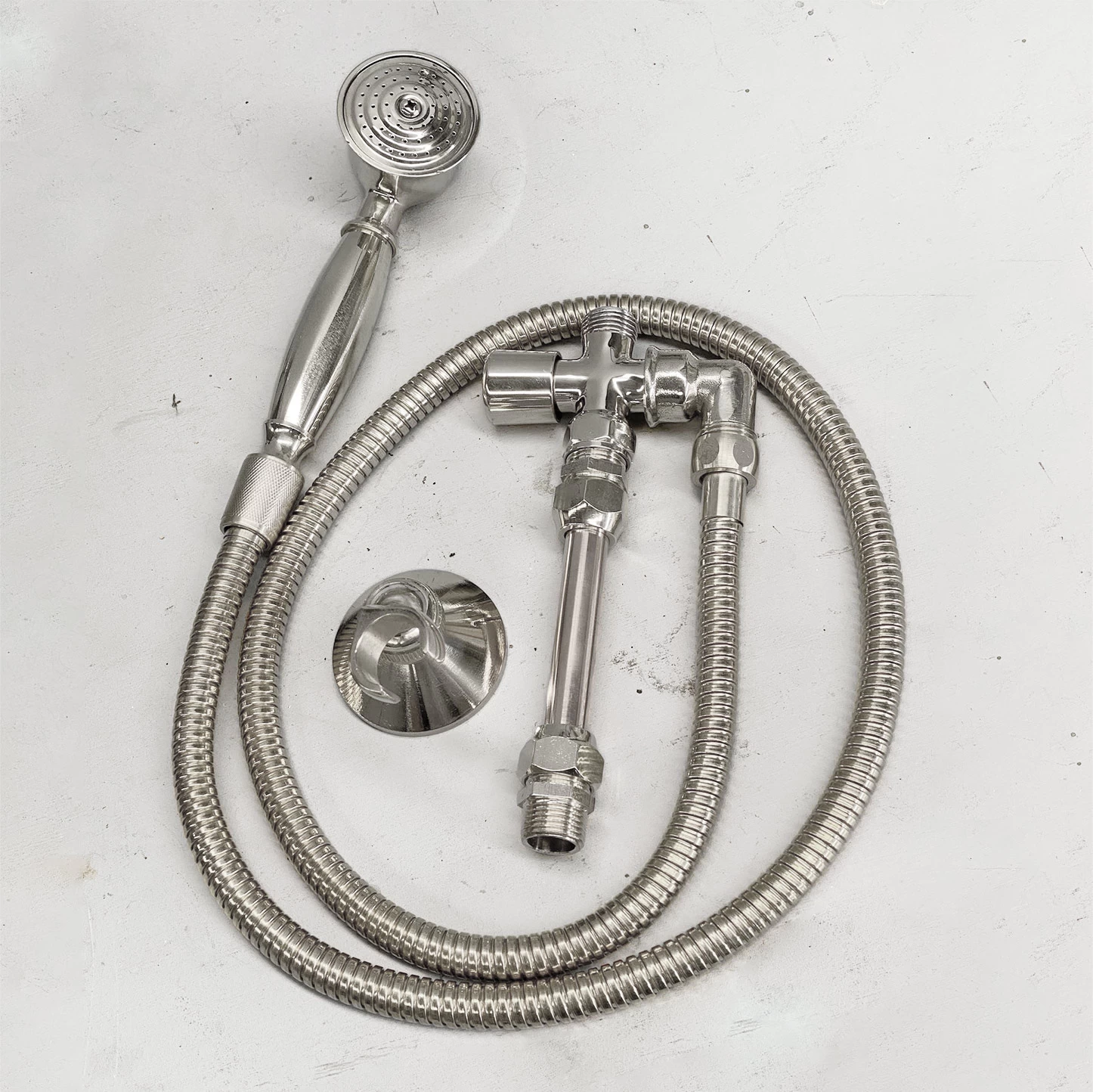 Shower Hand Held Wall Mount Kit Chrome 5 Shower Hand Held Wall Mount Kit Chrome - Image 3